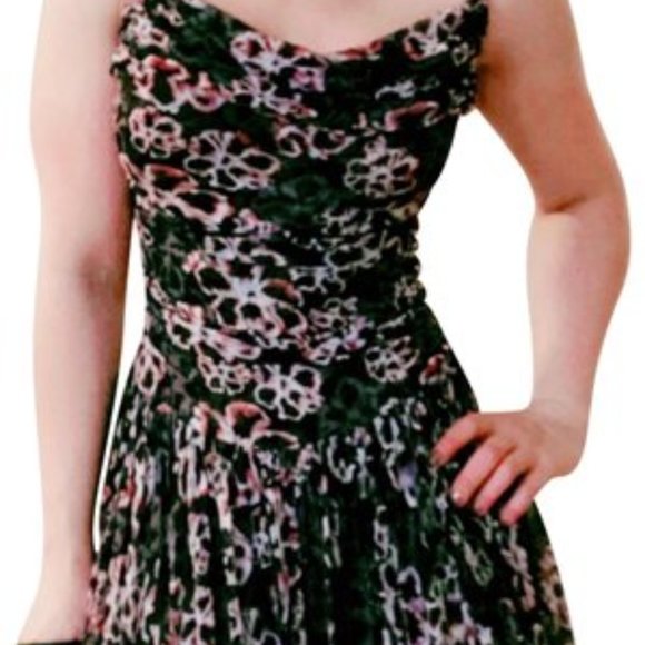 Diane von Furstenberg purple and black sundress - Picture 7 of 15